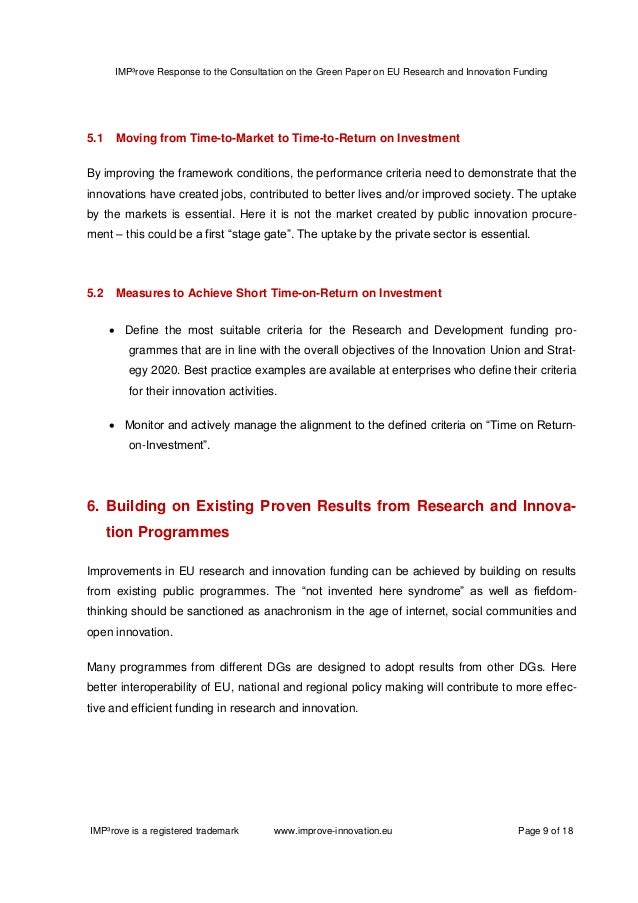Research paper green investment