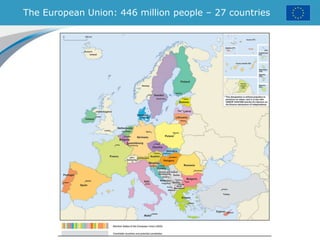 The European Union: 446 million people – 27 countries
 