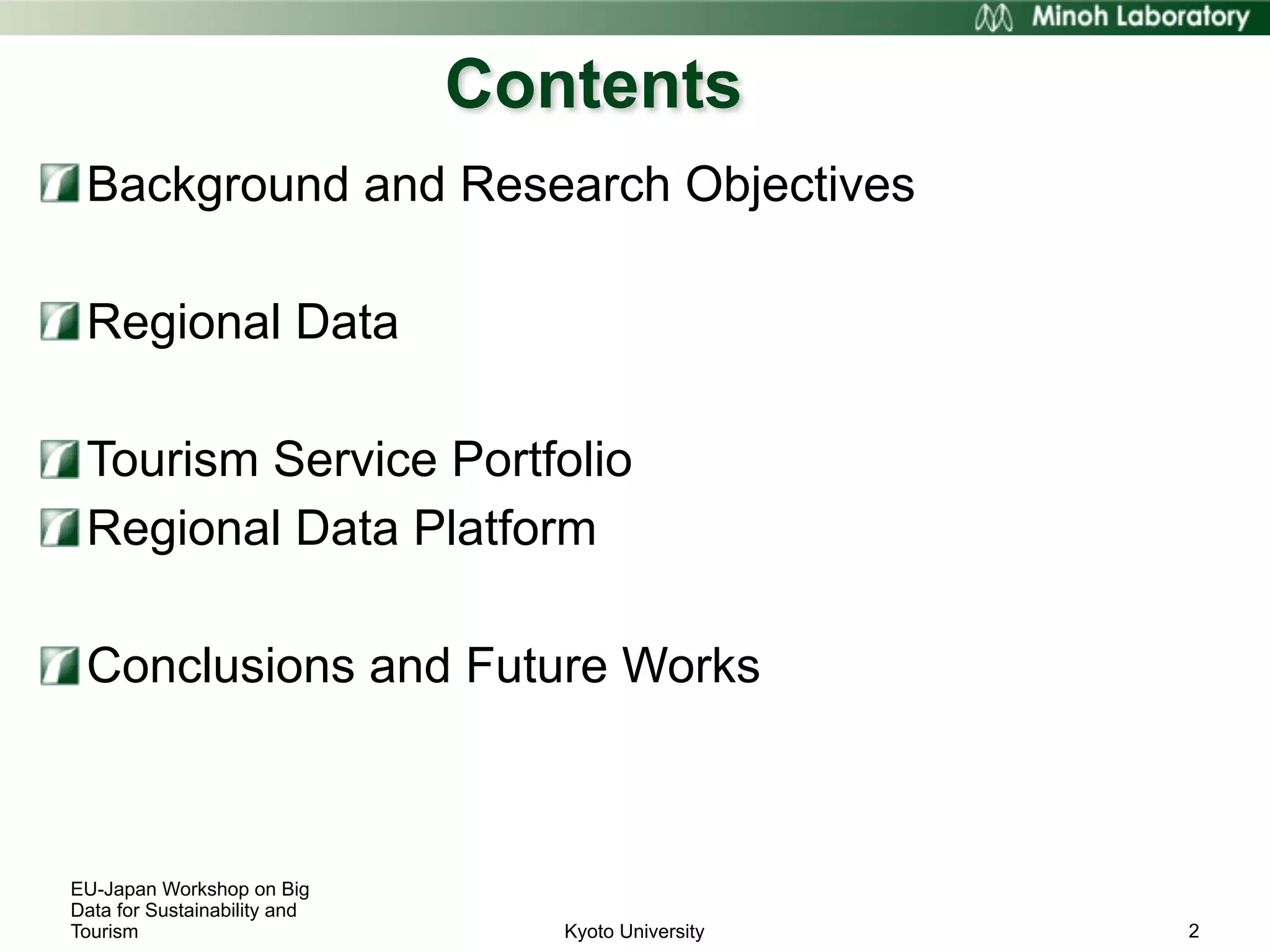 How to design smart tourism destination: From viewpoint of data | PDF