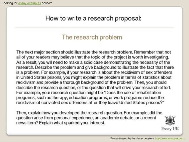 Research Proposal Essay