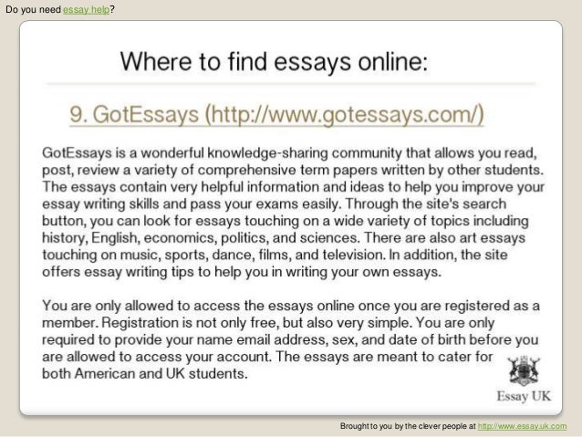 find essays