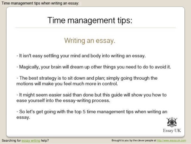 narrative essay about time management