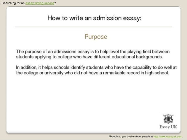 Application essay writing service