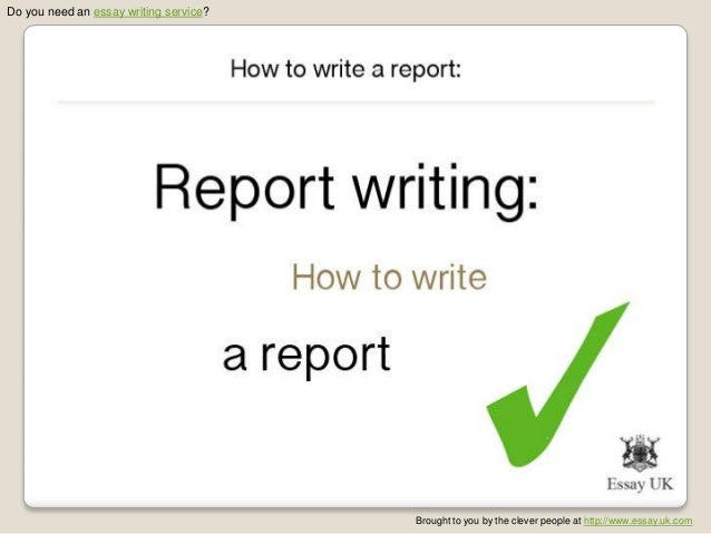 how to write a report essay values