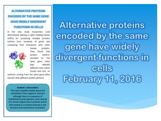 Eukaryotic RNA processing: alternative RNA splicing | PDF