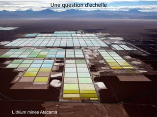 Lithium mines Atacama
Une question d’échelle
 