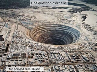 Une question d’échelle
Mir diamond mine, Russia
 