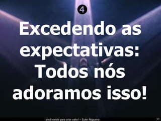Excedendo as expectativas: Todos nós adoramos isso!  