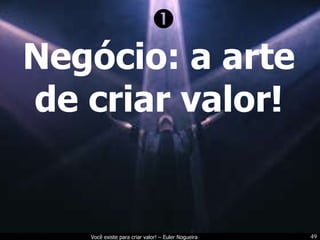 Negócio: a arte de criar valor!  