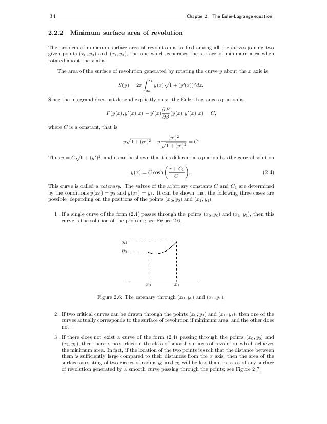 Euler lagrange equation