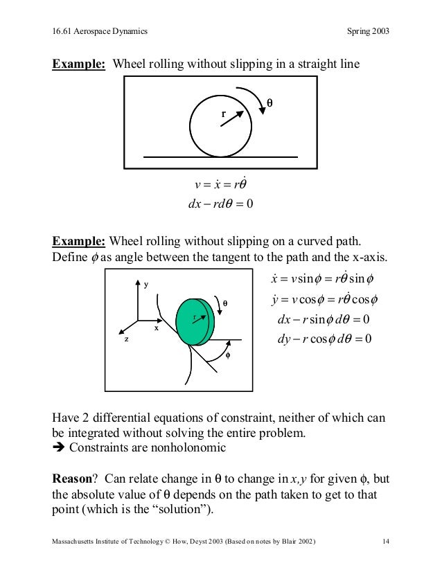 Euler lagrange equations of motion mitholonomic constraints_lectur…