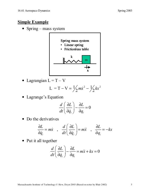 Euler lagrange equations of motion mitholonomic constraints_lectur…