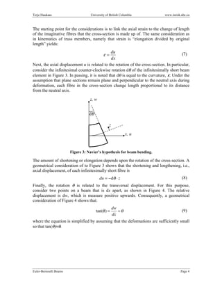 Euler bernoulli beams | PDF