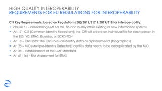 Common Indentity Repository Eu LISA Roundtable 2020 - Biographic Matching and UMF Standards for ...
