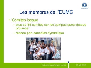 Comités locaux Membres   de l’ EUMC 