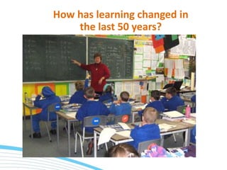 How has learning changed in
the last 50 years?
 