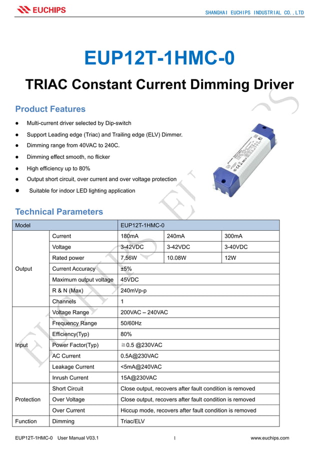 triac constant current dimming driver | PDF | Technology & Computing