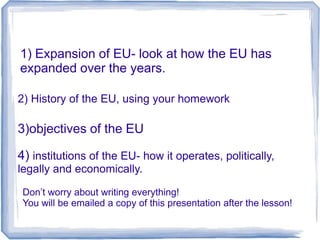 Eu presentation | PPT
