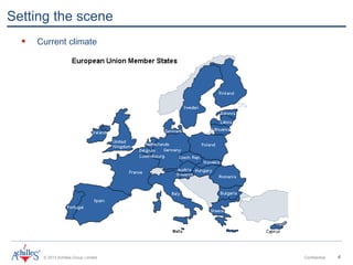 © 2013 Achilles Group Limited Confidential 4
Setting the scene
 Current climate
 