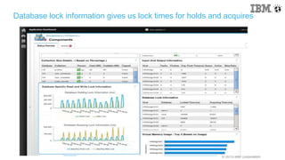 © 2015 IBM Corporation
Database lock information gives us lock times for holds and acquires
 