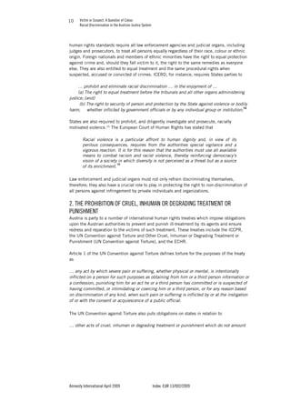 VICTIM OR SUSPECT - A QUESTION OF COLOUR