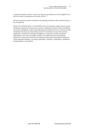 VICTIM OR SUSPECT - A QUESTION OF COLOUR