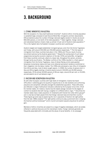 VICTIM OR SUSPECT - A QUESTION OF COLOUR