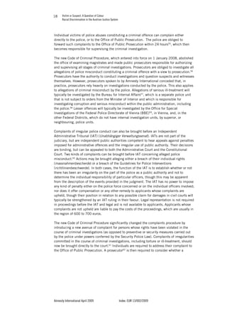 VICTIM OR SUSPECT - A QUESTION OF COLOUR