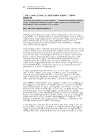 VICTIM OR SUSPECT - A QUESTION OF COLOUR