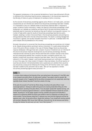 VICTIM OR SUSPECT - A QUESTION OF COLOUR