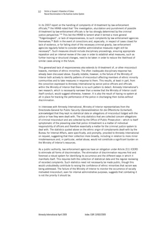 VICTIM OR SUSPECT - A QUESTION OF COLOUR