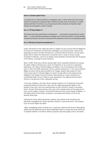 VICTIM OR SUSPECT - A QUESTION OF COLOUR