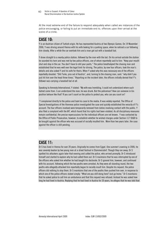 VICTIM OR SUSPECT - A QUESTION OF COLOUR