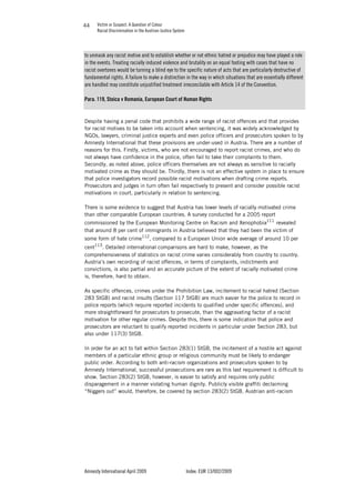 VICTIM OR SUSPECT - A QUESTION OF COLOUR