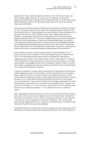 VICTIM OR SUSPECT - A QUESTION OF COLOUR