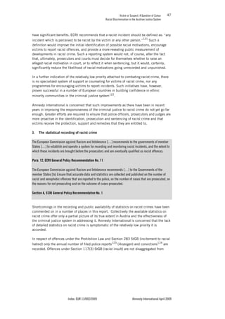 VICTIM OR SUSPECT - A QUESTION OF COLOUR