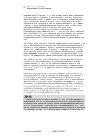 VICTIM OR SUSPECT - A QUESTION OF COLOUR