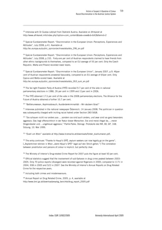 VICTIM OR SUSPECT - A QUESTION OF COLOUR