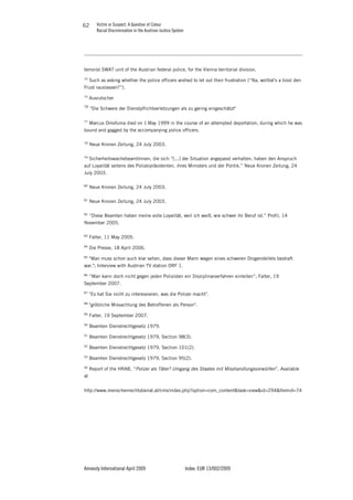 VICTIM OR SUSPECT - A QUESTION OF COLOUR