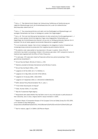 VICTIM OR SUSPECT - A QUESTION OF COLOUR