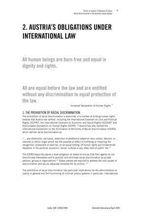 VICTIM OR SUSPECT - A QUESTION OF COLOUR