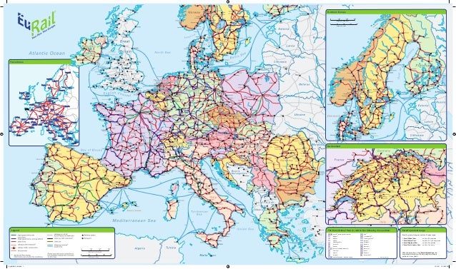 eurail railway map 2012