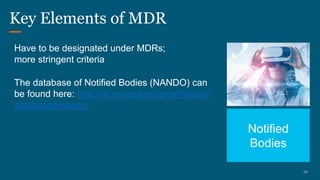 Nando Database EU Medical Device Regulatory Framework_Dec, 2022 | PPTX
