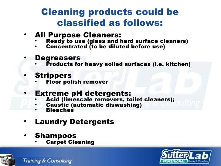 Cleaning agents & their applications