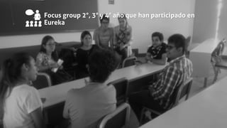 Focus group 2°, 3° y 4° año que han participado en
Eureka
 