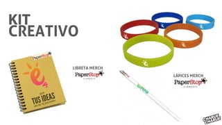 CREATIVO
LIBRETA MERCH
LÁPICES MERCH
 