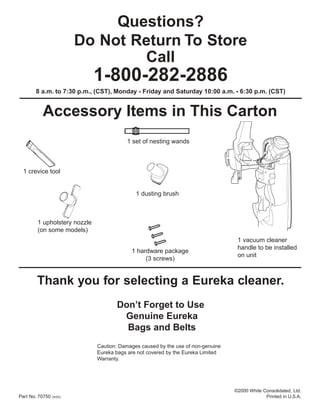Eureka 2000 Series Upright Vacuum Motor Brushes - 2 Pack ER-6310
