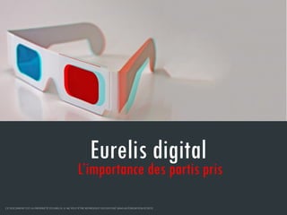 Le Digital chez Eurelis
Le pôle Digital vise à apporter aux entreprises et institutions les briques
stratégiques & opérati...