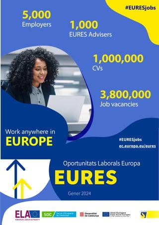 1
#EURESjobs
Oportunitats Laborals Europa
EURES
Gener 2024
#EURESjobs
ec.europa.eu/eures
 