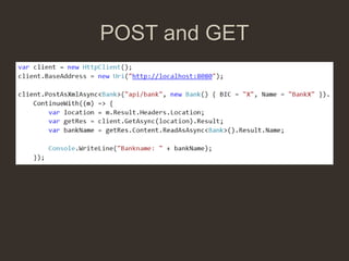 POST and GET
 
